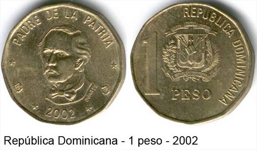 Republica Dominicana - Peso 1 - 2002