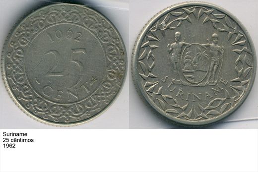 Suriname - Cent 25 - 1962 - G6 A1 H01 L3C6