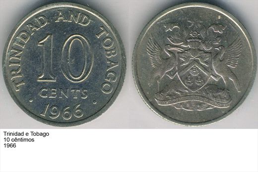 Trinidad e Tobago - Cent 10 - 1966 - G6 A1 H01 L1C3