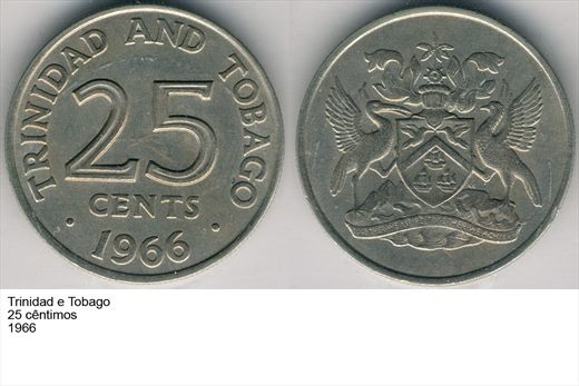Trinidad e Tobago - Cent 25 - 1966 - G6 A1 H01 L1C4