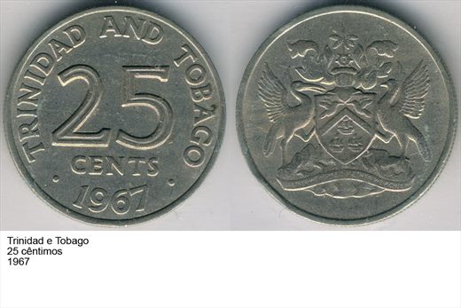 Trinidad e Tobago - Cent 25 - 1967 - G6 A1 H01 L1C5