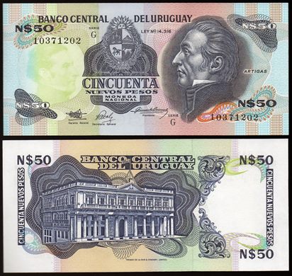 Uruguai - Nuevos Pesos 50 - Serie G