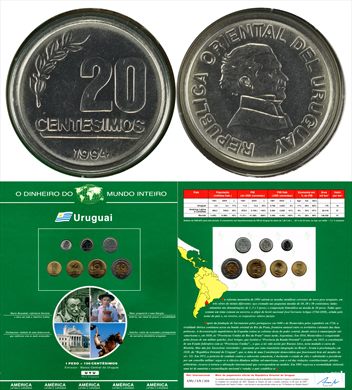 Uruguay - Centesimo 20 - 1994 DMI