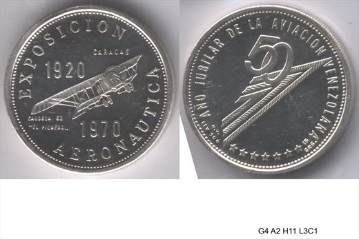 Venezuela - Medalha - 1970 - G4 A2 H11 L3C1