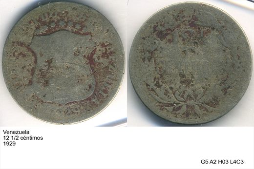 Venezuela - Centimo 12,5 - 1929 - G5 A2 H03 L4C3