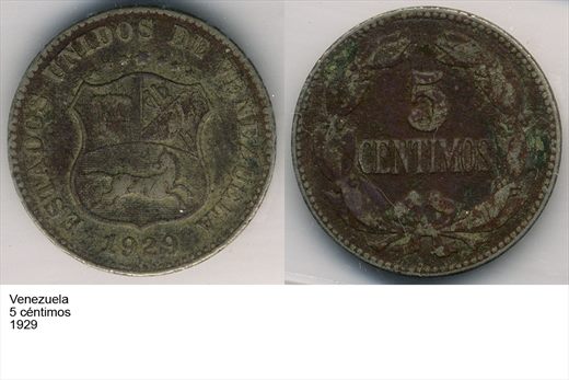 Venezuela - Centimo 5 - 1929 - G6 A2 H05 L7C3