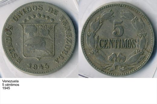 Venezuela - Centimo 5 - 1945 - G6 A2 H06