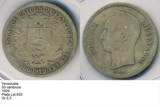 Venezuela - Centimo 50 - 1929 - G6 A2 H05 L4C3