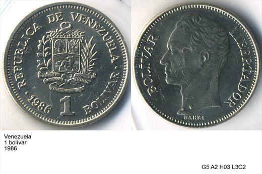 Venezuela - Bolivar 1 - 1986 - G5 A2 H03 L3C2