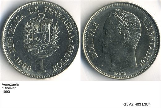 Venezuela - Bolivar 1 - 1990 - G5 A2 H03 L3C4