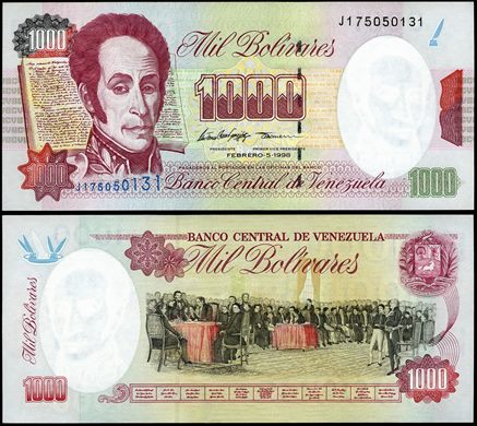 Venezuela - Bolivar 1000 - 1998-02-05 - Serie J
