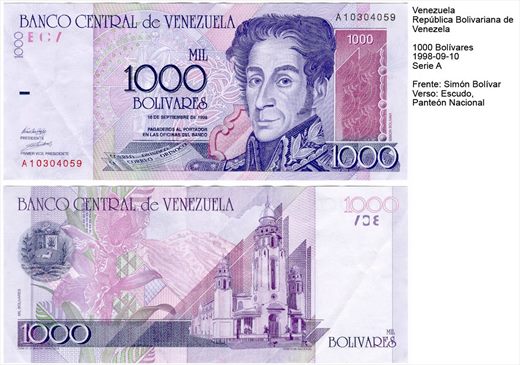 Venezuela - Bolivar 1000 - 1998-09-10 - Serie A