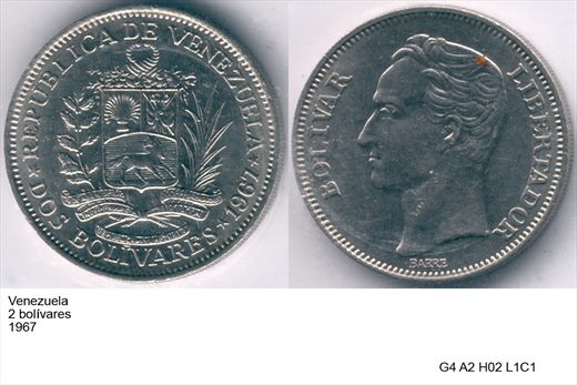Venezuela - Bolivar 2 - 1967 - G4 A2 H02