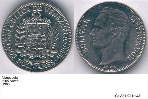 Venezuela - Bolivar 2 - 1986 - G4 A2 H02 L1C2