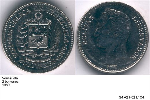 Venezuela - Bolivar 2 - 1989 - G4 A2 H02 L1C4