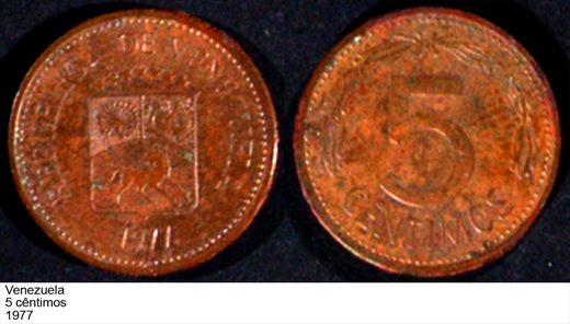 Venezuela - Centimo 5 - 1977