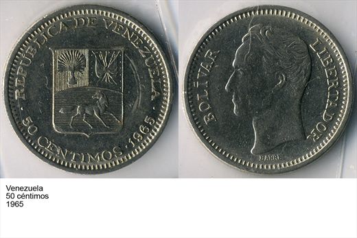 Venezuela - Centimo 50 - 1965 - G6 A2 H05 L5C5