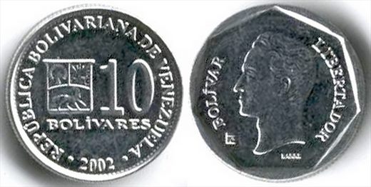 Venezuela - Bolivar 10 - 2002