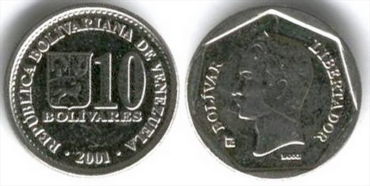 Venezuela - Bolivar 10 - 2001