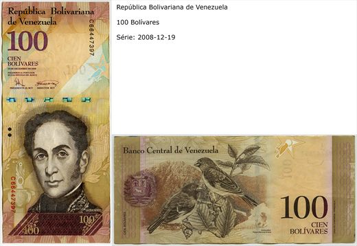 Venezuela - Bolivar 100 - 2008-12-19