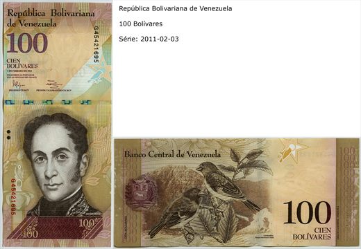 Venezuela - Bolivar 100 - 2011-02-03 (2)