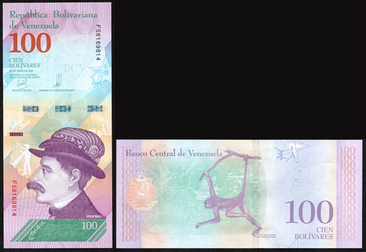 Venezuela - Bolivar 100 - 2018-05-18