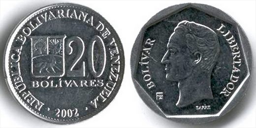 Venezuela - Bolivar 20 - 2002