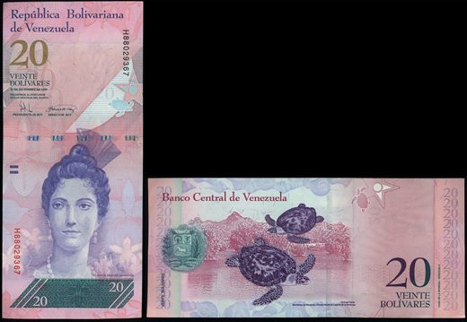Venezuela - Bolivar 20 - 2008-12-19