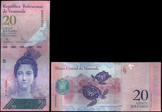 Venezuela - Bolivar 20 - 2009-09-03