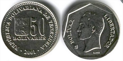 Venezuela - Bolivar 50 - 2001