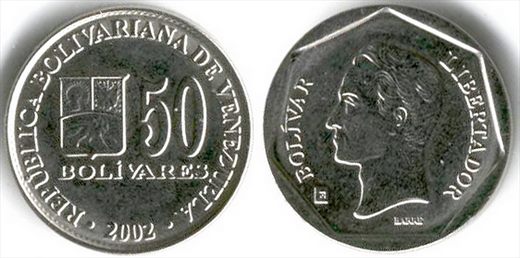 Venezuela - Bolivar 50 - 2002
