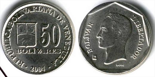 Venezuela - Bolivar 50 - 2004