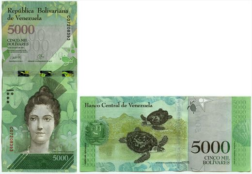 Venezuela - Bolivar 5000 - 2017-03-23
