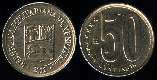 Venezuela - Centimo 50 - 2012