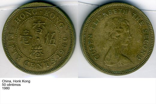 Hong Kong - Cent 50 - 1980 - G6 A3 H02
