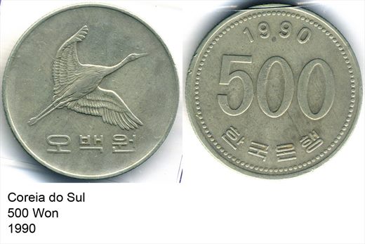 Coreia do Sul - Won 500 - 1990 - A2 H12 L6C2