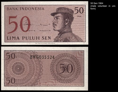 Indonesia - Sen 50 - 1964