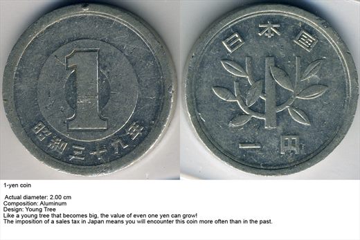 Japao - Yen 1 - 195-1989 - G6 A3 H03 L2C1