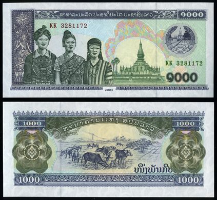 Laos - kip 1000 - 2003