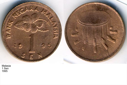 Malasia - Sen 1 - 1995 - G6 A3 H02 L7C6