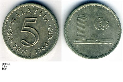 Malasia - Sen 5 - 1968 - G6 A3 H03
