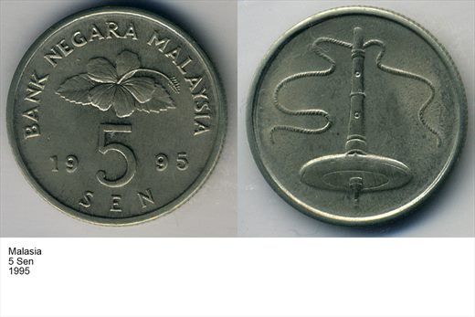 Malasia - Sen 5 - 1995 - G6 A3 H03 L1C2