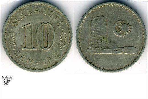 Malasia - Sen 10 - 1967 - G6 A3 H02 L7C4