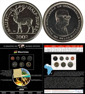 Mauricias - Rupee 0.5 - 2002