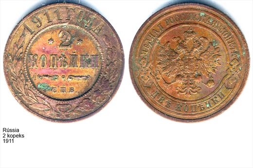 Imperio Russo - Kopek 2 - 1911 - G5 A2 H11 L1C4