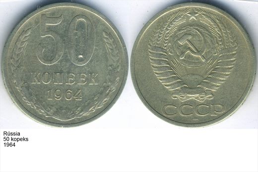 Uniao Sovietica - Kopek 50 - 1964 - G5 A2 H11 L1C5