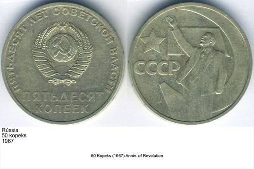 Uniao Sovietica - Kopek 50 - 1967 - G5 A2 H11