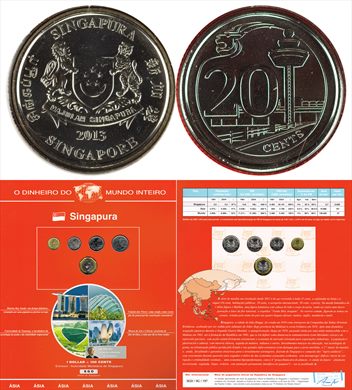 Singapura - Centimo 20 - 2013 DMI