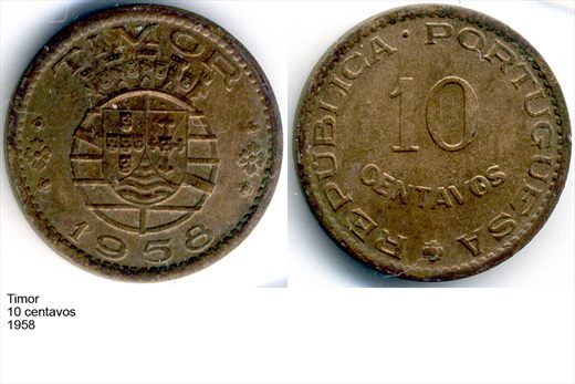 Timor - Centavo 10 - 1958 - G6 A3 H06 L4C6