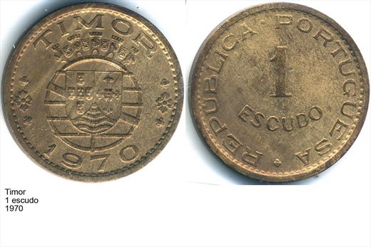 Timor - Escudo 1 - 1970 - G5 A3 H03 L3C5